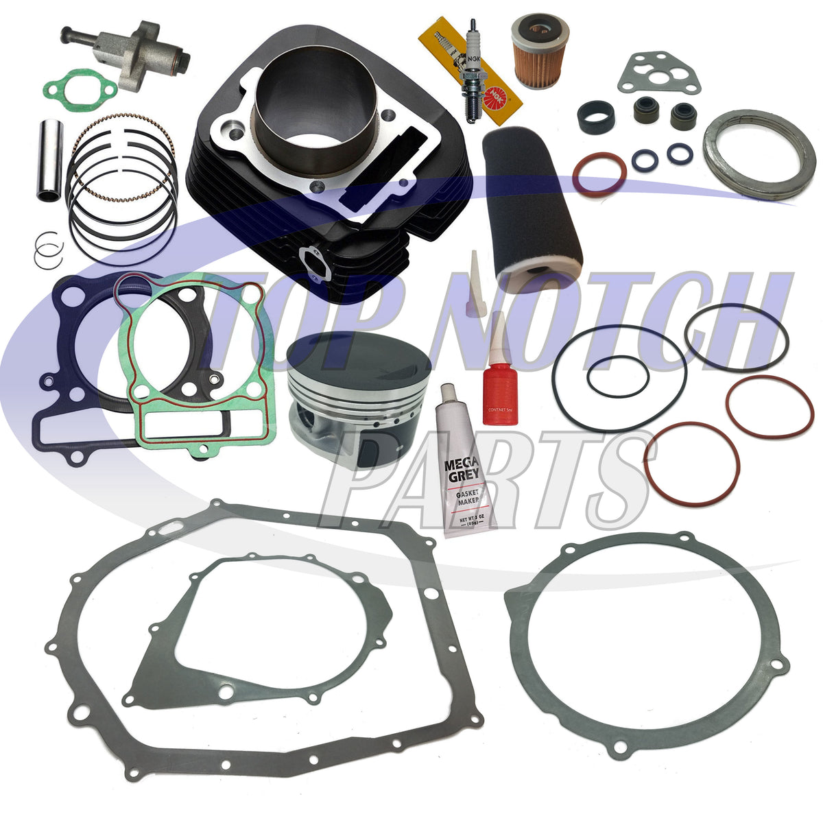 Bruin 350 For Yamaha Cylinder Piston Gasket Top End Kit 2x4 4x4 2004 2005 2006 E - Foto 11